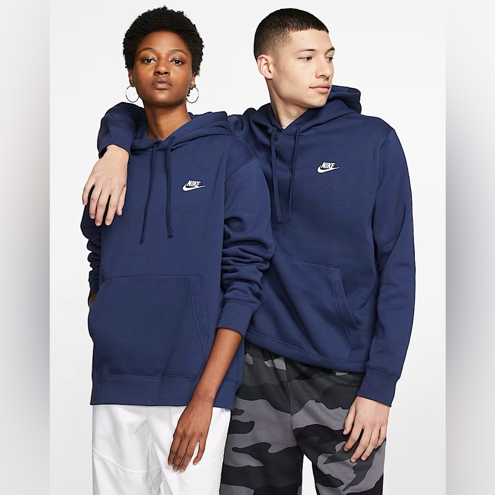 Nike Sportswear Club Fleece Navy Pullover Hoodie